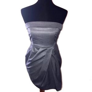 Forever 21 asymmetrical Strapless Dress size Small